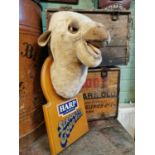 Rare 1970's Harp Seriously Good Beer Camel advertising sign