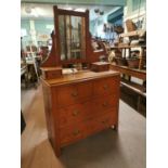 Early 20th. C. pine dressing table