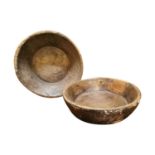 Two 19th. C. wooden bowls