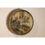 Watt's Tyrconnel Whisky advertising mirror.#