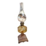 19th C. oil lamp