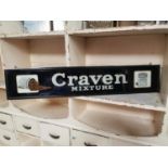 Craven Mixture tobacco reverse painted sign.