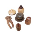 Collection of six pieces of Treen