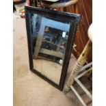 Late 19th C. framed wall mirror.