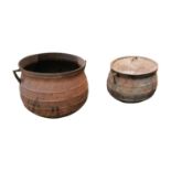 Two 19th. C. cast iron skillet pots