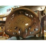 Pierce cast iron machine seat