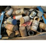 Large collection of Edison reels and reel boxes