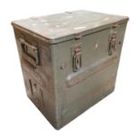 Early 20th. C. metal military storage box