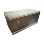 19th C. painted pine Trunk