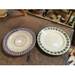 Two early 20th. C. sponge ware plates