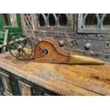 19th. C. mahogany and brass bellows