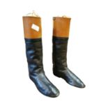 Pair of leather riding boots