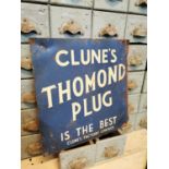 Clune's Thomond Plug Tobacco tinplate advertising sign