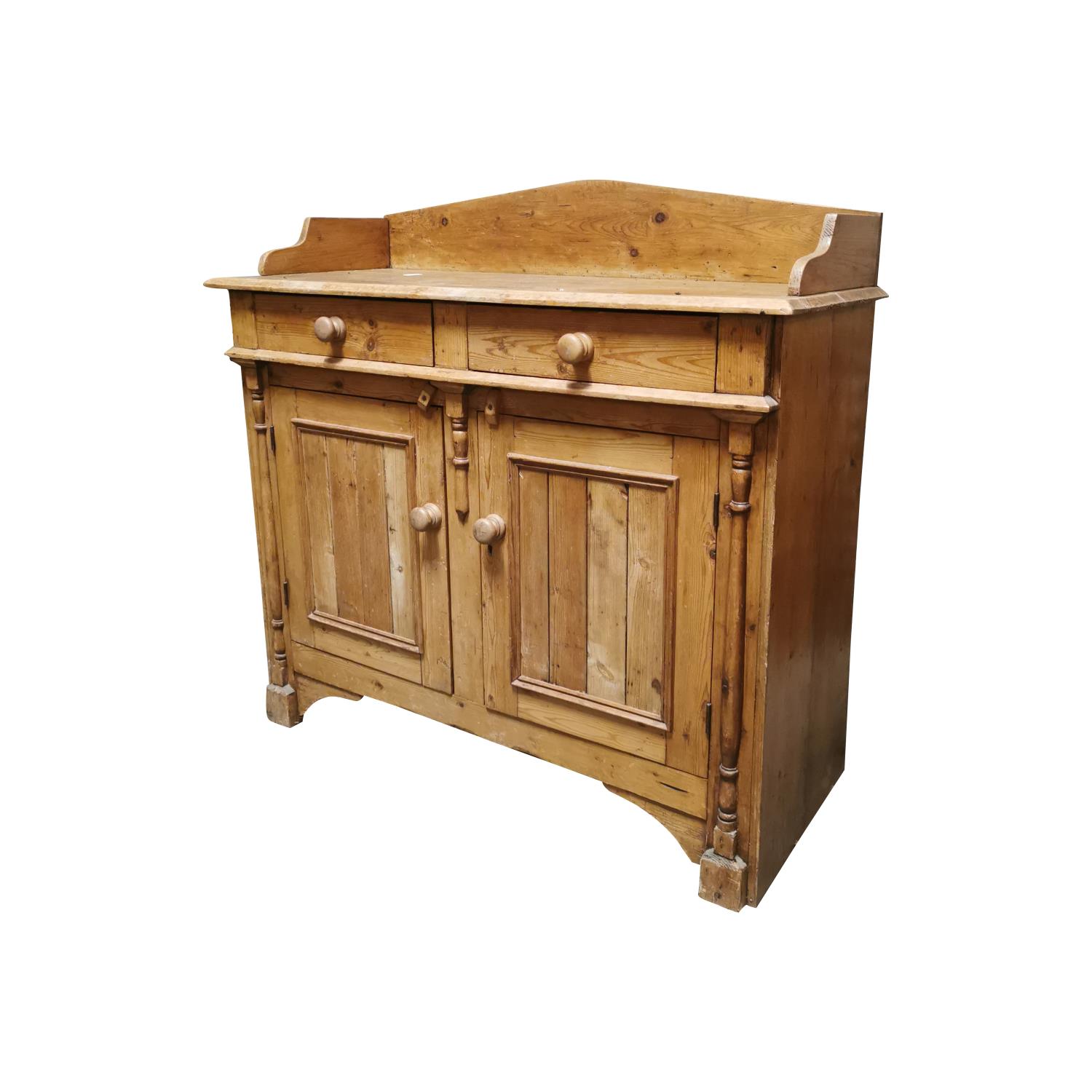 19th C. Irish Pine cabinet. - Image 2 of 3