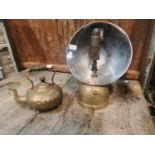 Early 20th. C. brass heat lamp