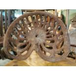 Cast iron Hornsby seat.