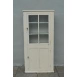 19th. C. painted pine kitchen cupboard
