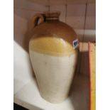 19th. C. stoneware whiskey flagon