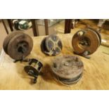 A collection of early 20th C. fishing reels