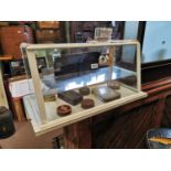 Early 20th C. mahogany counter display