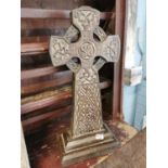 Carved wooden Celtic Cross