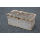 19th C. pine tool box