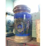 Ceramic and brass Tobacco jar