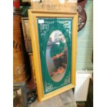 Club Orange framed advertising mirror