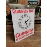 Guinness Time Perspex advertising clock.