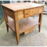 Early 20th. C. pine side table