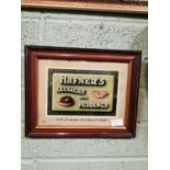 Original Hafner's Sausages advertisement