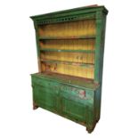 19th C. South of Ireland painted pine dresser
