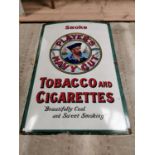 Players Navy Cut enamel advertising sign.