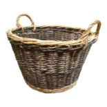Early 20th. C. wicker basket