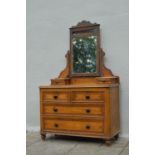 19th. C. scumble pine dressing table.