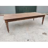 19th C. mahogany board room table.