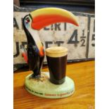 Original ceramic Guinness Toucan advertising figure