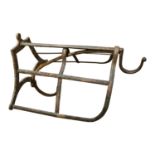 19th. C. wrought iron saddle rack