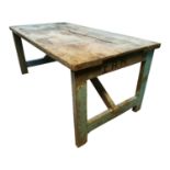 19th. C. painted pine table