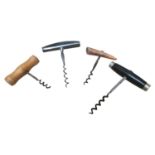 Misc. collection of four corkscrews