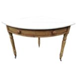 19th. C. painted pine corner table