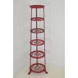 Metal six tier pot stand