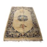 Chinese cream and blue design carpet runner