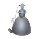 Grey metal ceiling light