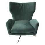 Retro style swivel easy chair