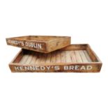 Two Kennedy's of Dublin bread trays.
