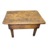 19th. C. oak coffee table