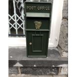 Cast iron wall post box