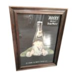 Ross’s Soda Water framed advertising print.