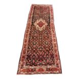 Persian hand knotted wool carpet runner